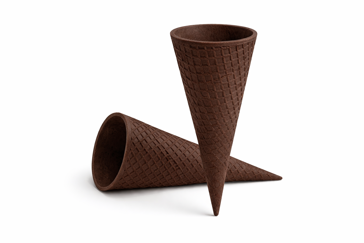 Cones chocolate (em pé)