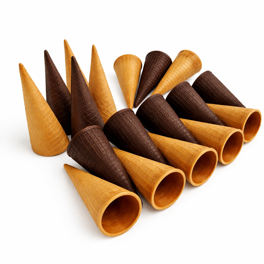 Cones de Biscoito